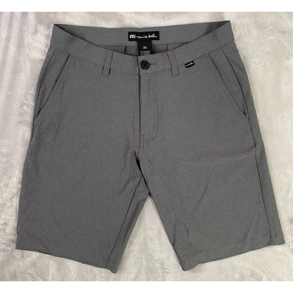 TravisMathew Beck Shorts Men 30 Grey Golf Performance Active Outdoor Lightweight